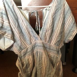 Striped American eagle romper